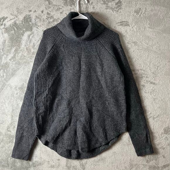 Kuhl Sienna Sweater Chunky Knit Heavyweight Roomy Fit Gray Hiking Gorpcore - Picture 1 of 8